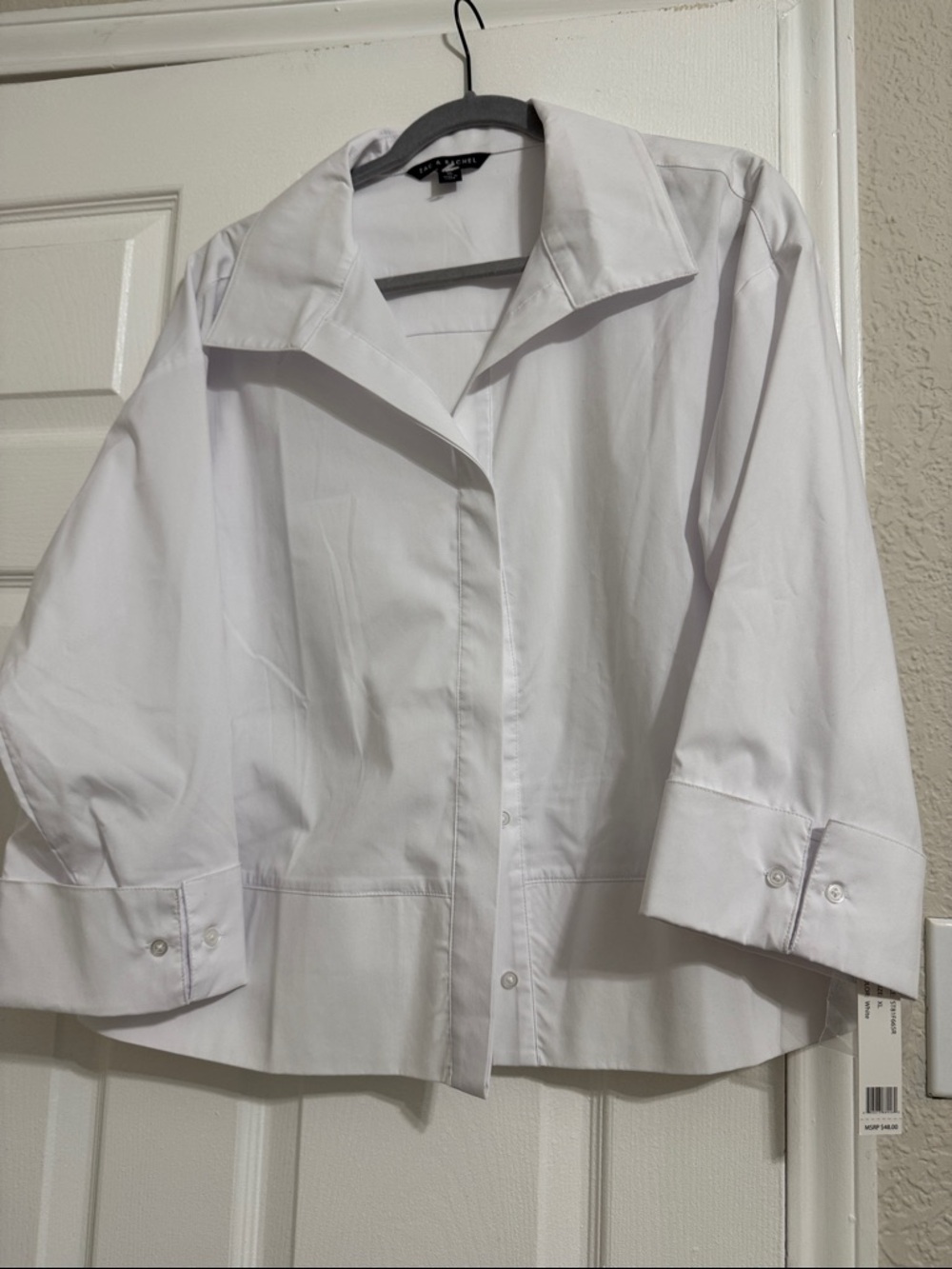 Zac & Rachel White Button-Front Shirt